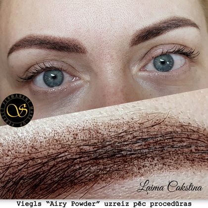 Airy Powder, uzacis permanents