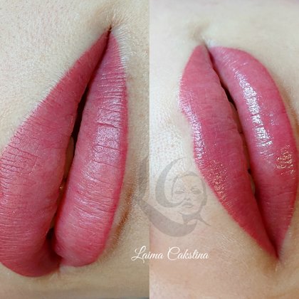 #lūpumikropigmentācija# Tempera Lips uzreiz pēc