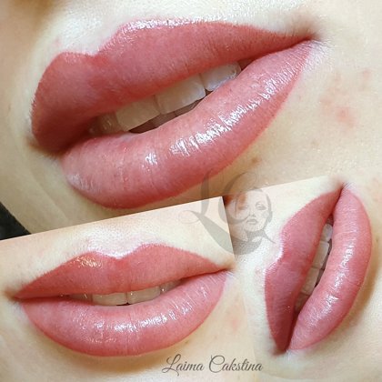 #lūpumikropigmentācija#Tempera Lips uzreiz pēc proced