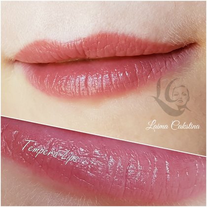 Перманентный макияж губ, после заживления