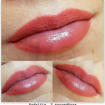 Lips healed, permanentamakeup