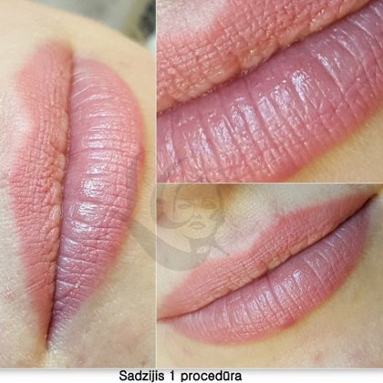 Permanenta make up, lips healed