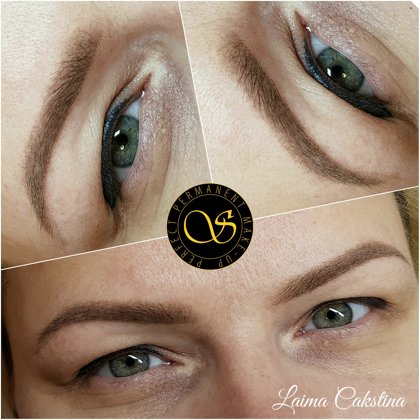 Permanenta mekeup, brows and eye healed