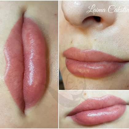 Lips permanent makeup. Tempera Lips nude