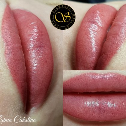 Permanent makeup lips
