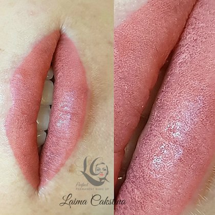 Lips micropigmentation#Tempera Lips#immediately after