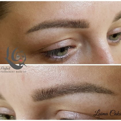 Camouflage work, healed! Permanent eyebrows