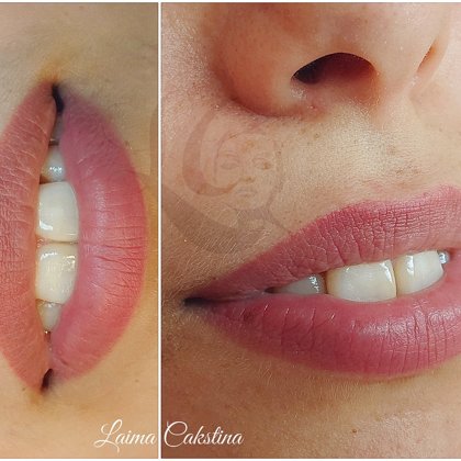 Перманентный макияж губ, авторская техника Tempera Lips