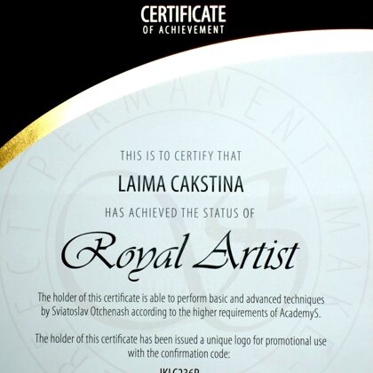 Royal Artist certificate
