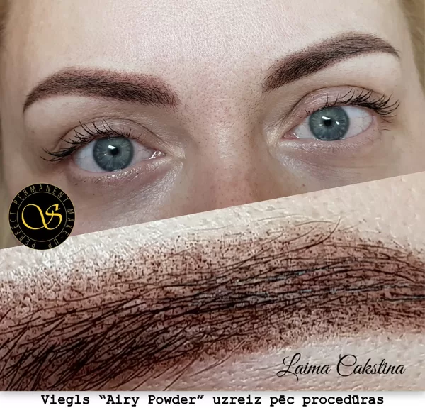 Airy Powder, uzacis permanents