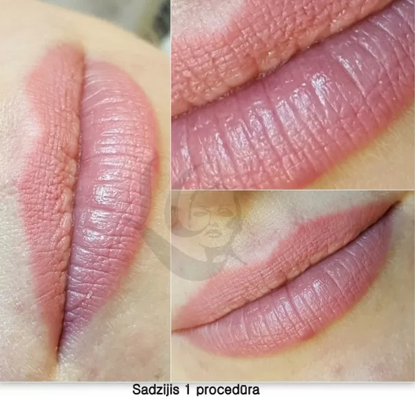 Permanenta make up, lips healed