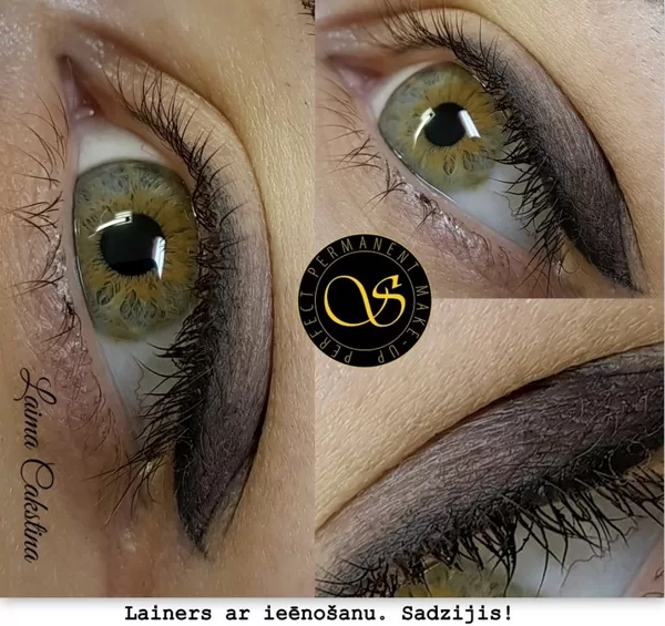 Permanent make up, eye healed