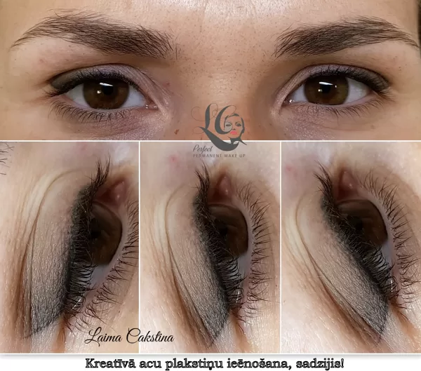 Eye permanent makeup# healed!