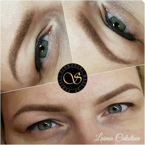 Permanenta mekeup, brows and eye healed