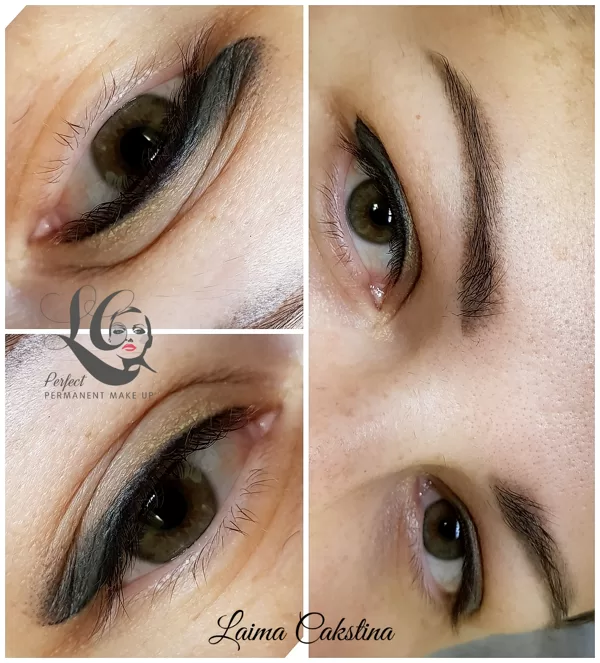Eyes and brows permanent makeup. All healed!