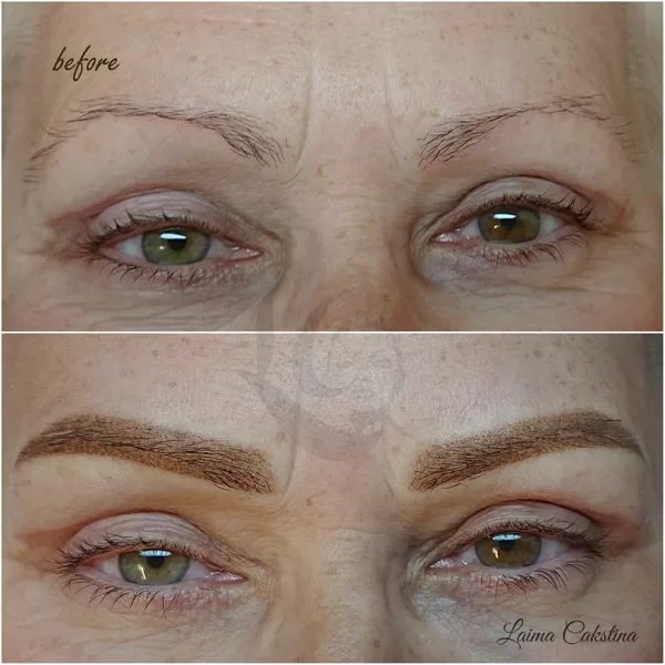 #uzacumikropigmentācija# client 60+