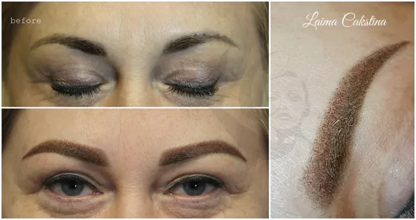 Brows correction, permanent makeup