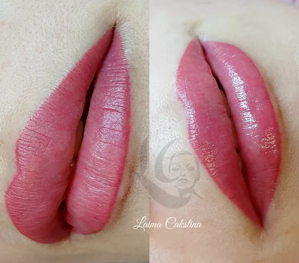 #lūpupermanents# Tempera Lips immediately after