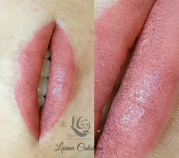 Lips micropigmentation#Tempera Lips#immediately after