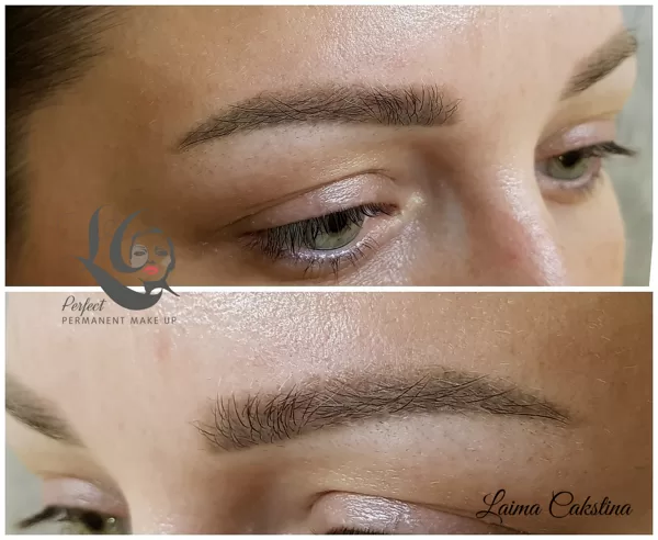 Camouflage work, healed! Permanent eyebrows