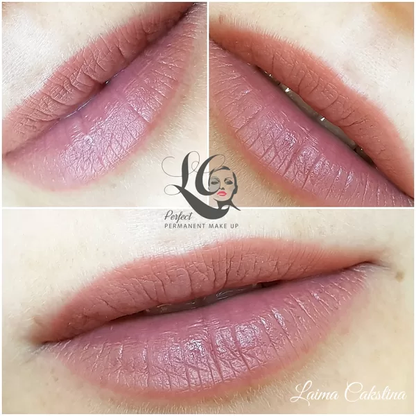 Tempera Lips, healed. Permanent makeup